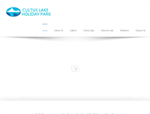Tablet Screenshot of cultuslakeholidaypark.com